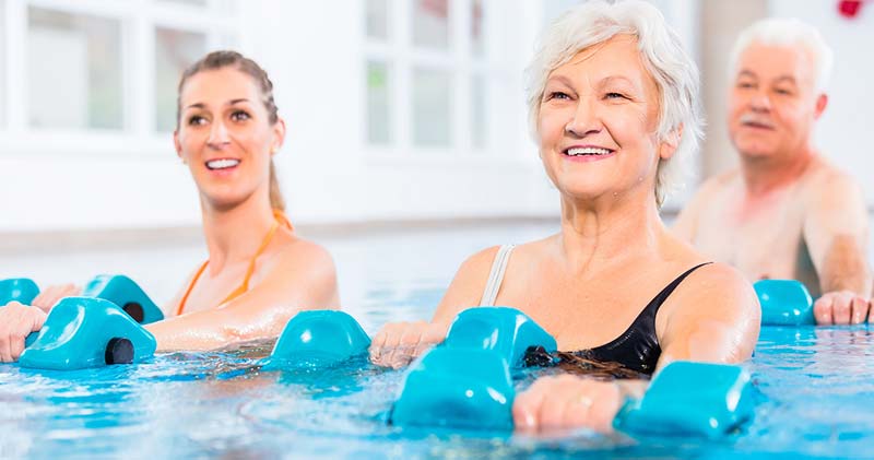 Pools offer both fitness, relief for older adults